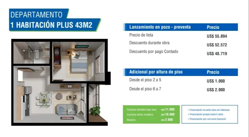 1 Habitación Plus